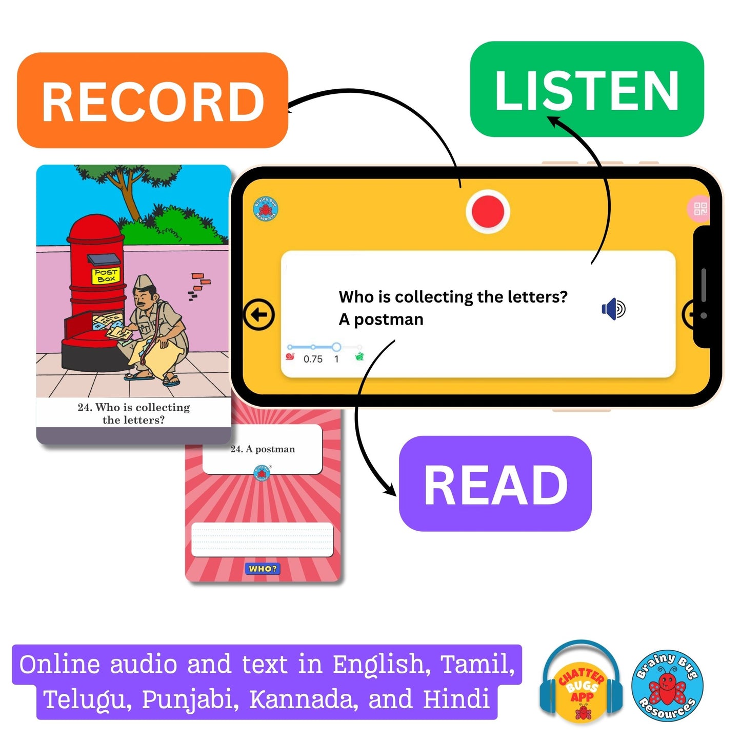 Answer Who People and Jobs Audio-Enabled Cards for Kids