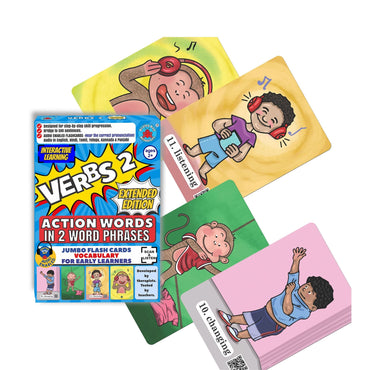 Action Words Level 2 Audio-enabled Verb Flashcards for Kids