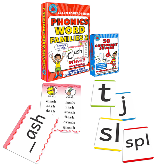 Word Families Level 2 – Phonics Flashcards
