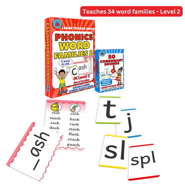 Word Families Level 2 – Phonics Flashcards