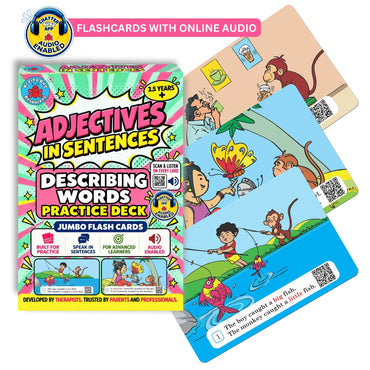 Adjectives in Sentences Audio-enabled Flashcards