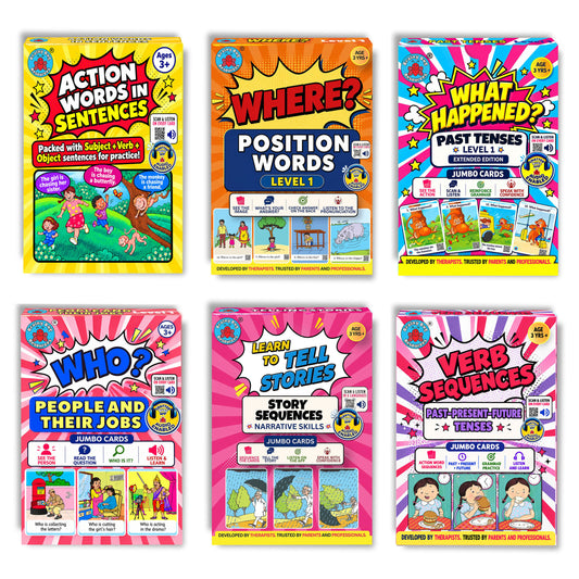 Sentence Learners Smart Bundle: 6 Decks from Words to Sentences