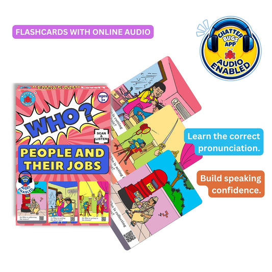 Answer Who People and Jobs Audio-Enabled Cards for Kids