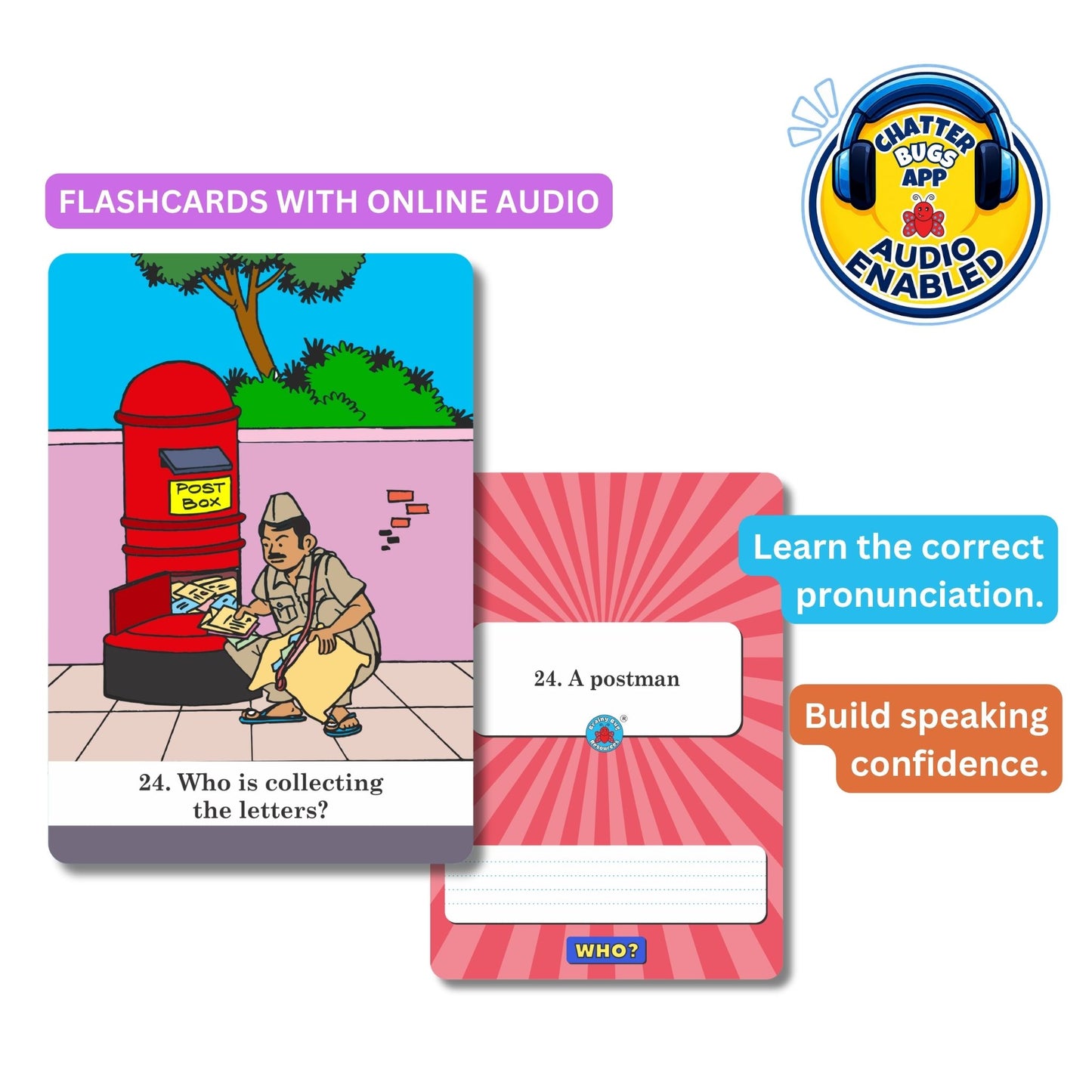 Answer Who People and Jobs Audio-Enabled Cards for Kids