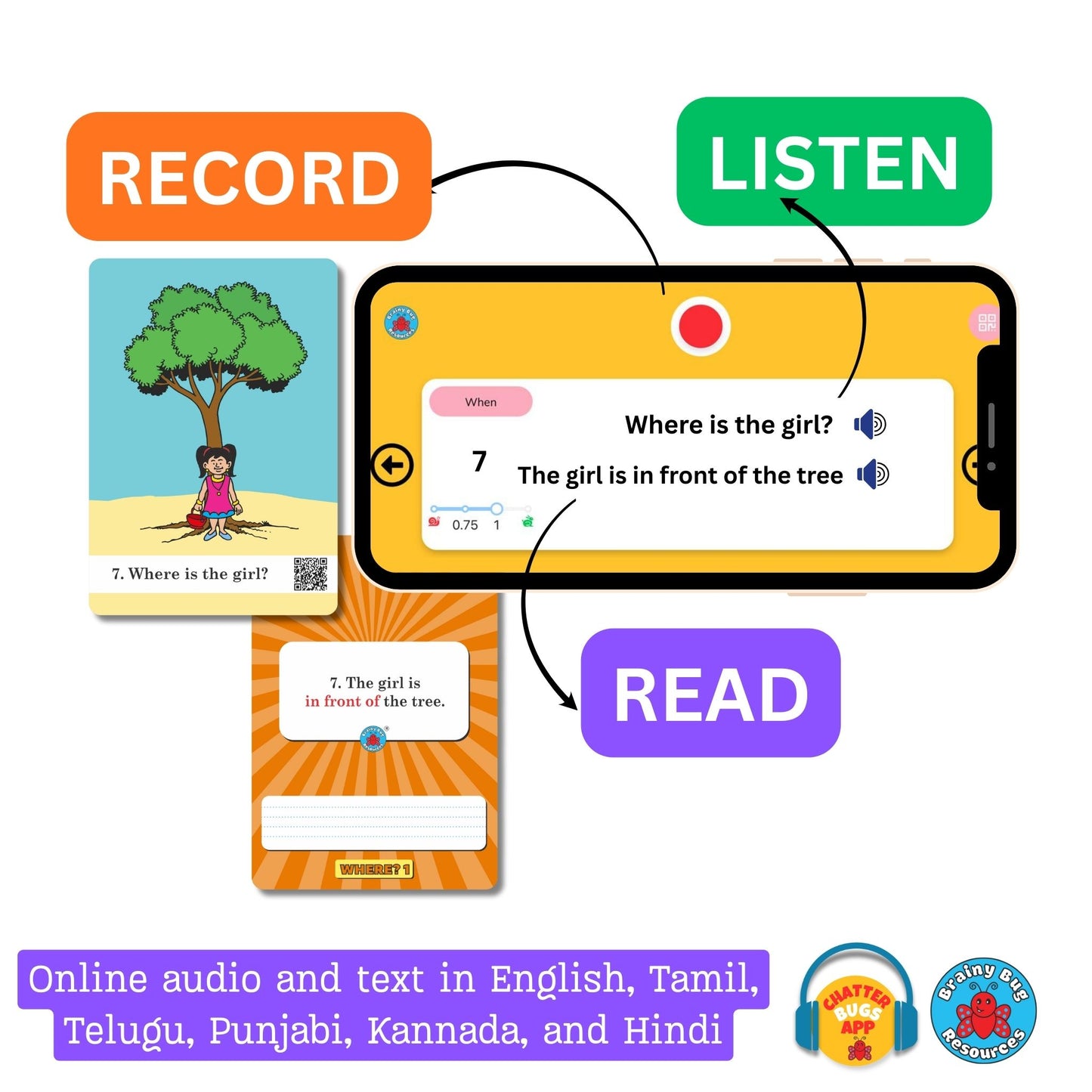 Position Words Level 1 – 30 Essential Preposition Flashcards, Ages 3+ | Brainy Bug Resources