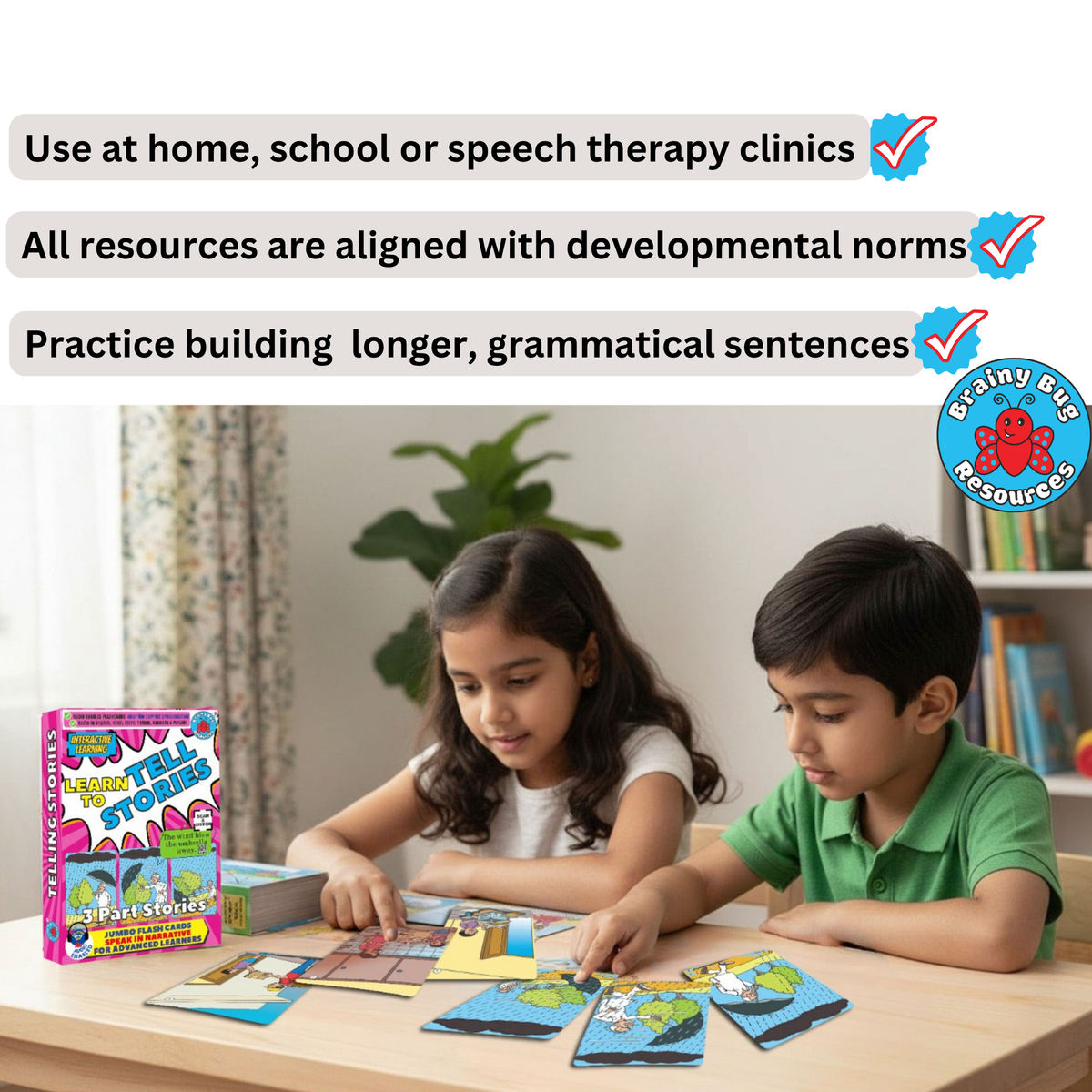Story Sequences Audio Flashcards for Kids