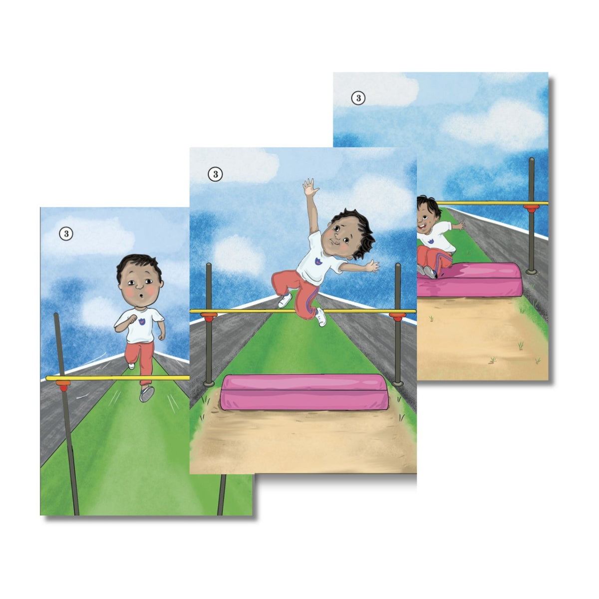 Verb Sequences tense flashcards: sample past, present and future picture cards