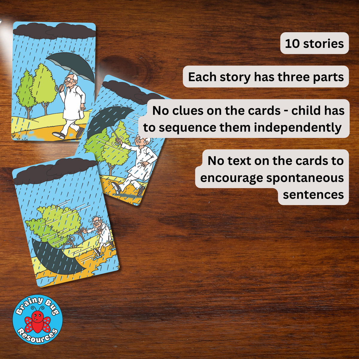 Story Sequences Audio Flashcards for Kids