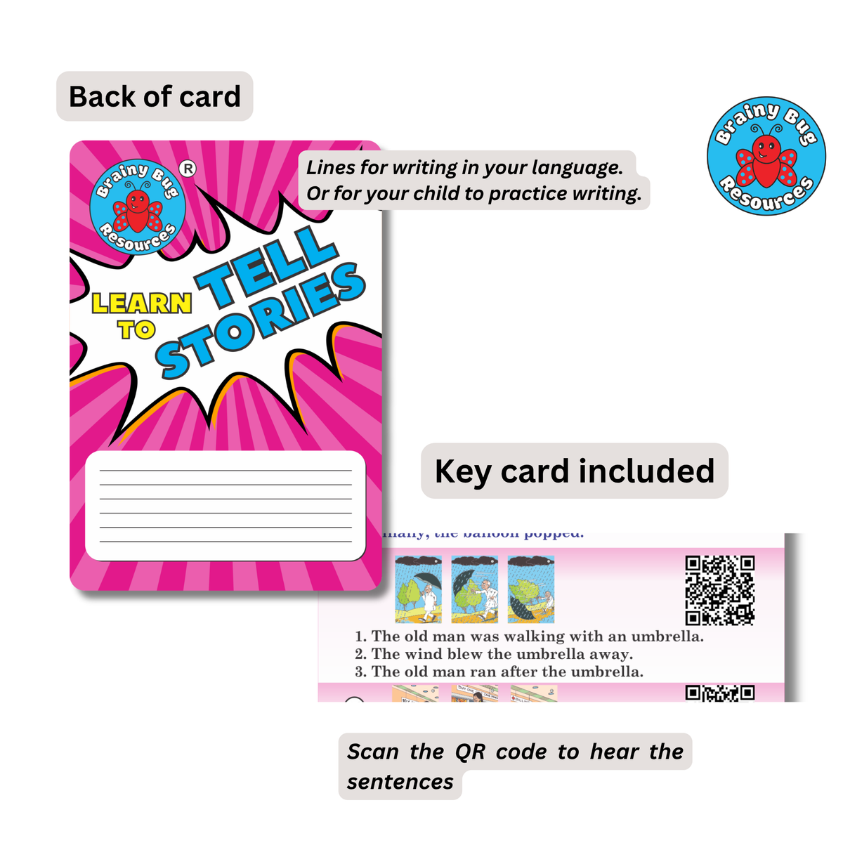Story Sequences Audio Flashcards for Kids