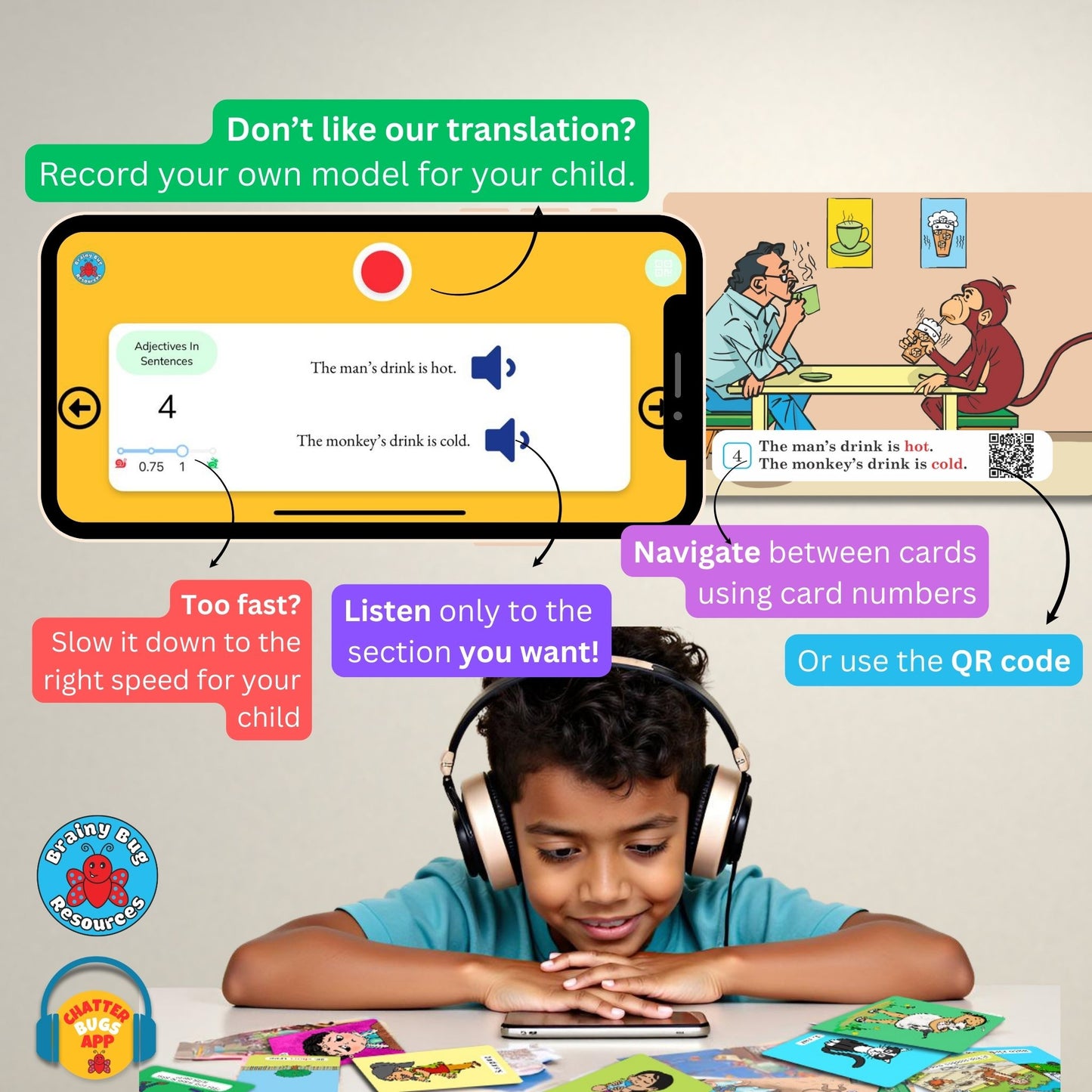 Adjectives in Sentences - Adjectives Practice Deck