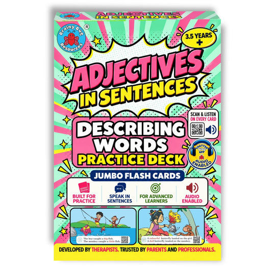 Adjectives in Sentences Audio-enabled Flashcards
