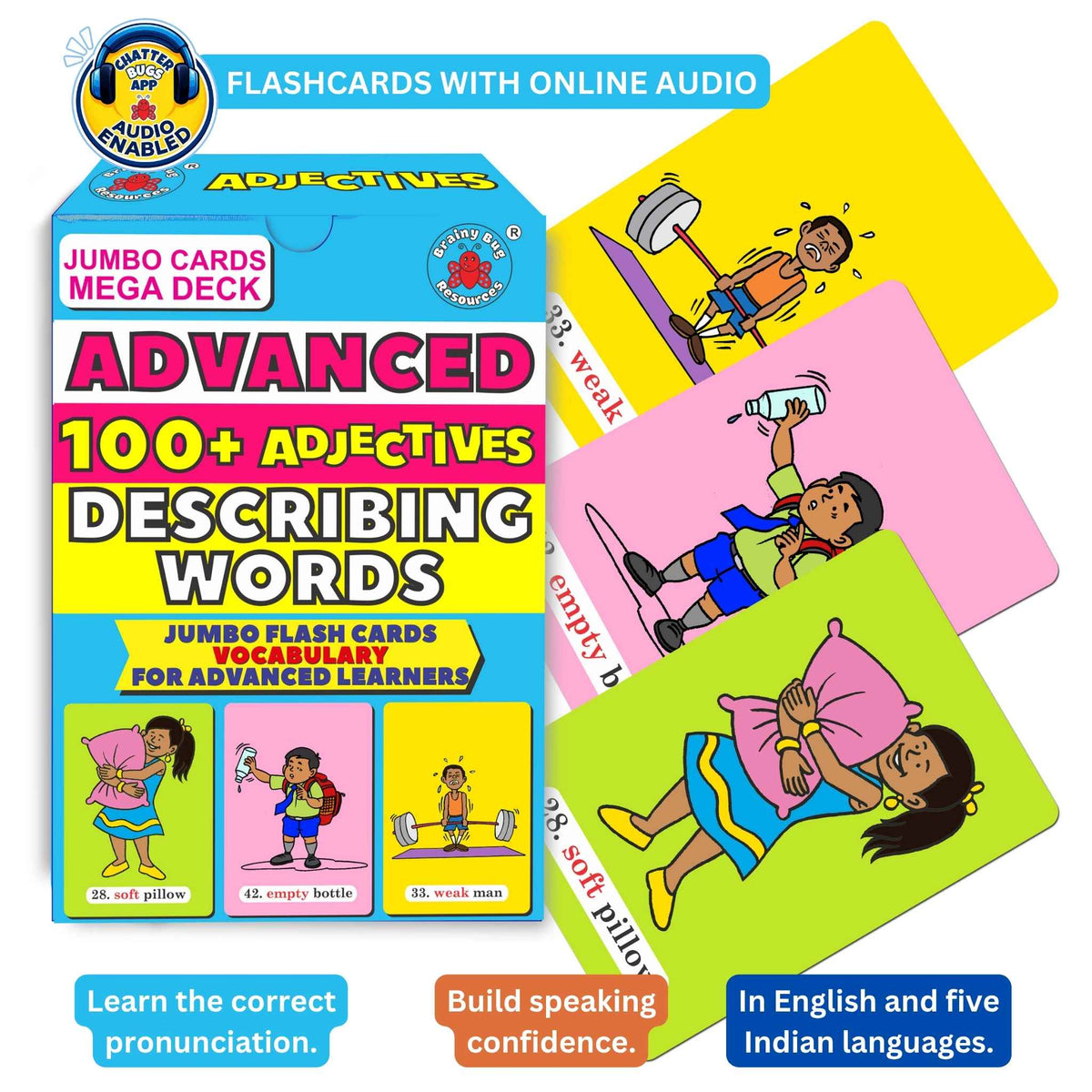 Describing Words Megadeck (adjectives): box with sample cards