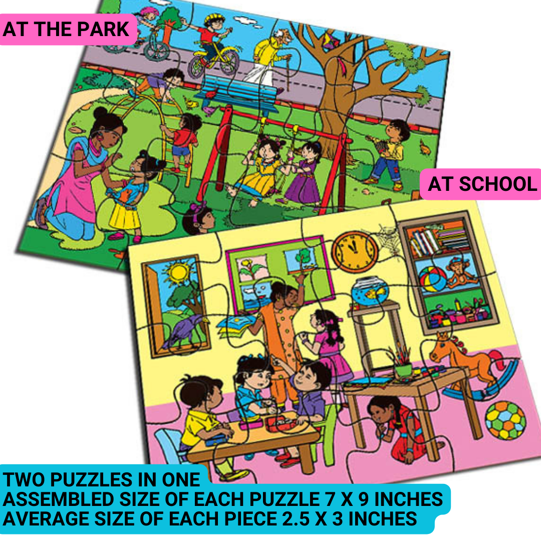 Super Thinker Verbal Reasoning Puzzle – 2 Puzzles with Teaching Manual, Ages 3-7 | Brainy Bug Resources