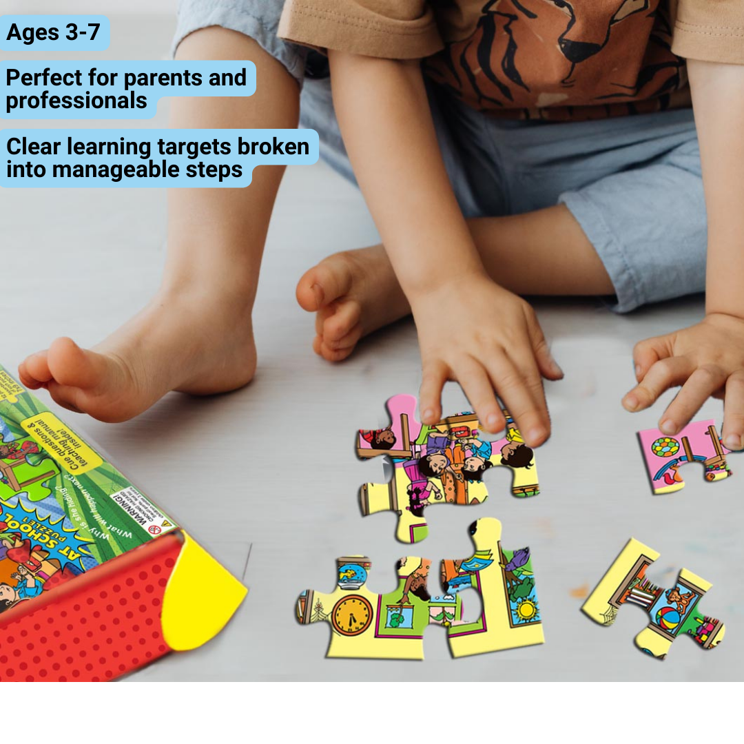 Super Thinker Verbal Reasoning Puzzle – 2 Puzzles with Teaching Manual, Ages 3-7 | Brainy Bug Resources