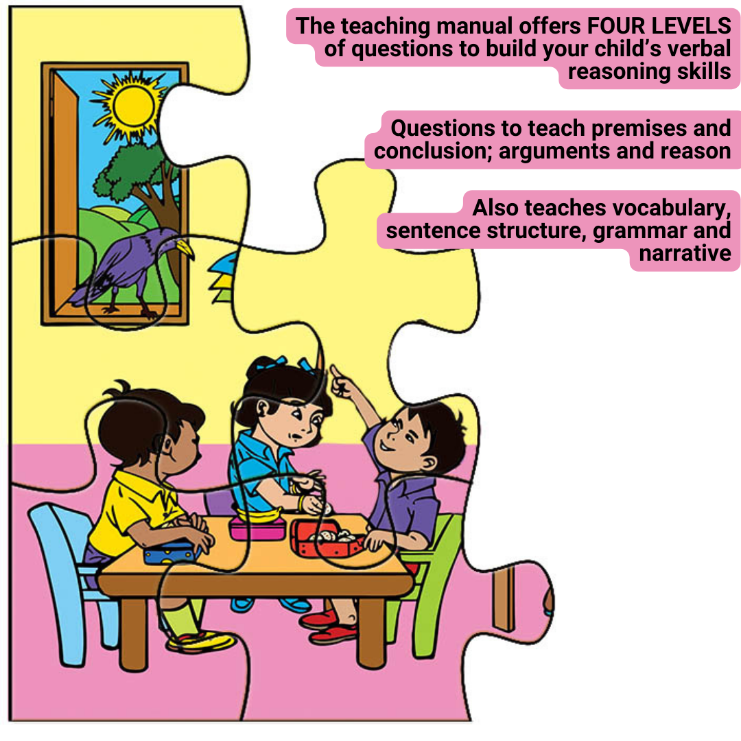 Super Thinker Verbal Reasoning Puzzle – 2 Puzzles with Teaching Manual, Ages 3-7 | Brainy Bug Resources