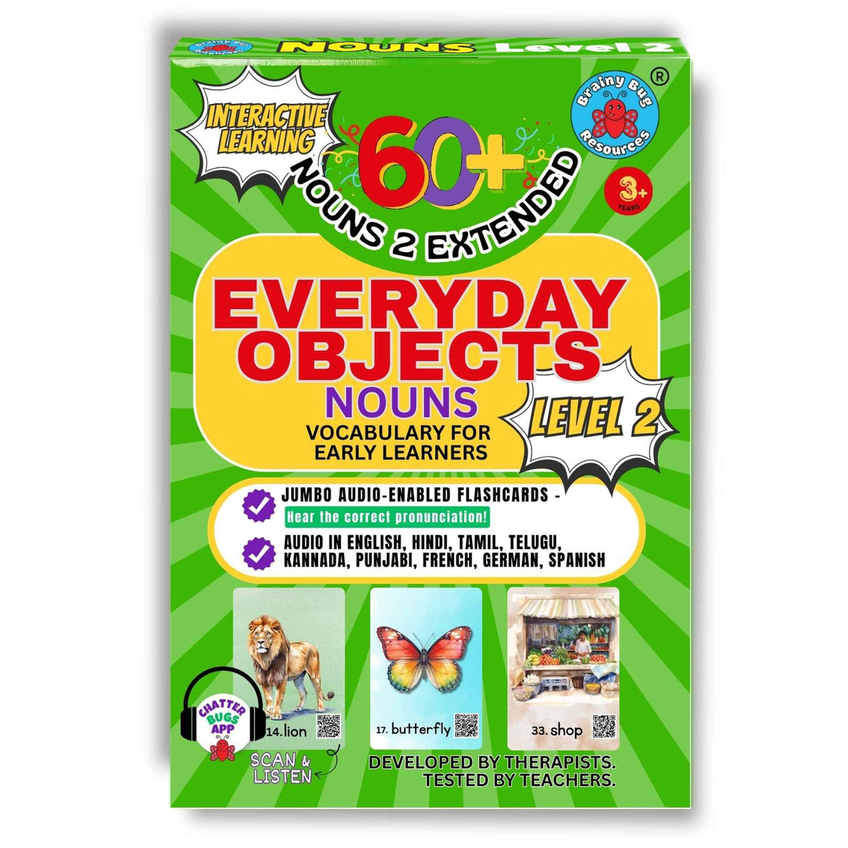 Everyday Objects Level 2: 66 Vocabulary Flashcards