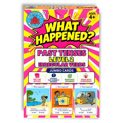 What Happened? Past Tenses Level 2 flashcards: box