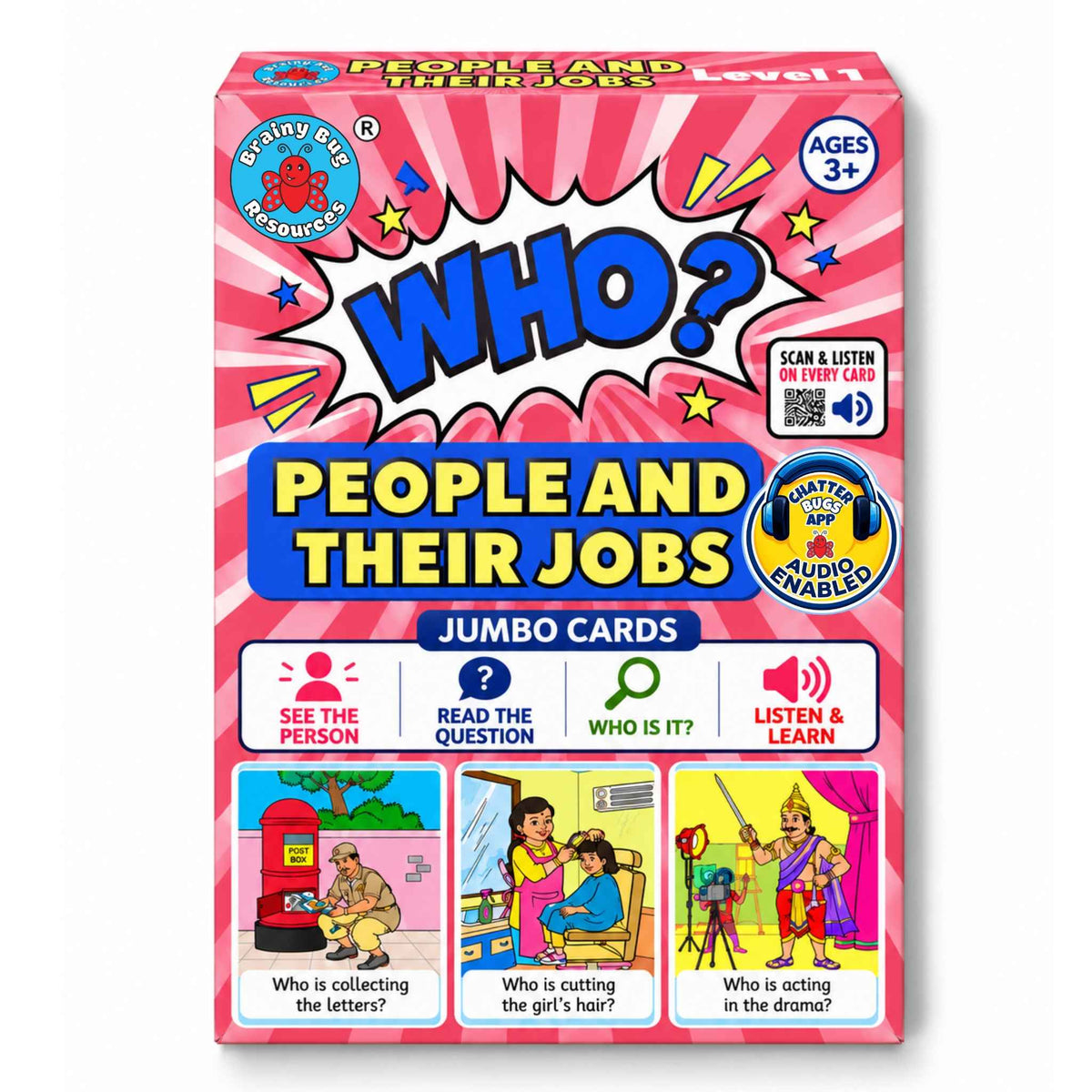 Who? People and Their Jobs: Answering Who Questions Flashcards