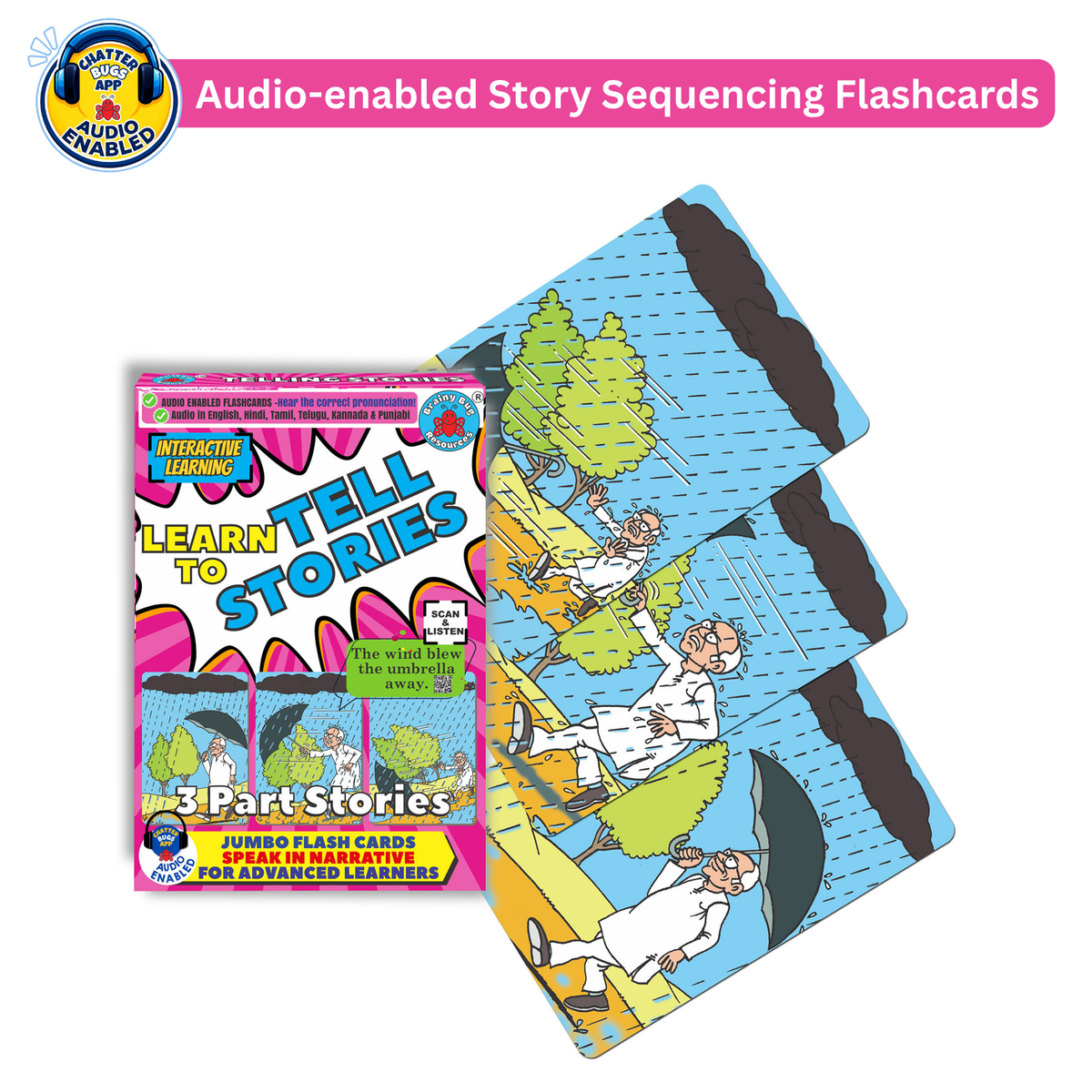 Story Sequences Audio Flashcards for Kids