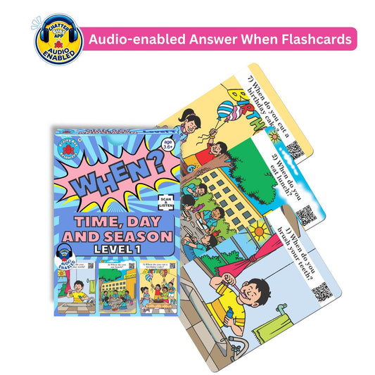 Answer When Audio-Enabled Flashcards Cards for Kids