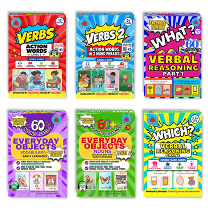 Early Learners Smart Bundle: 6 First-Words Decks