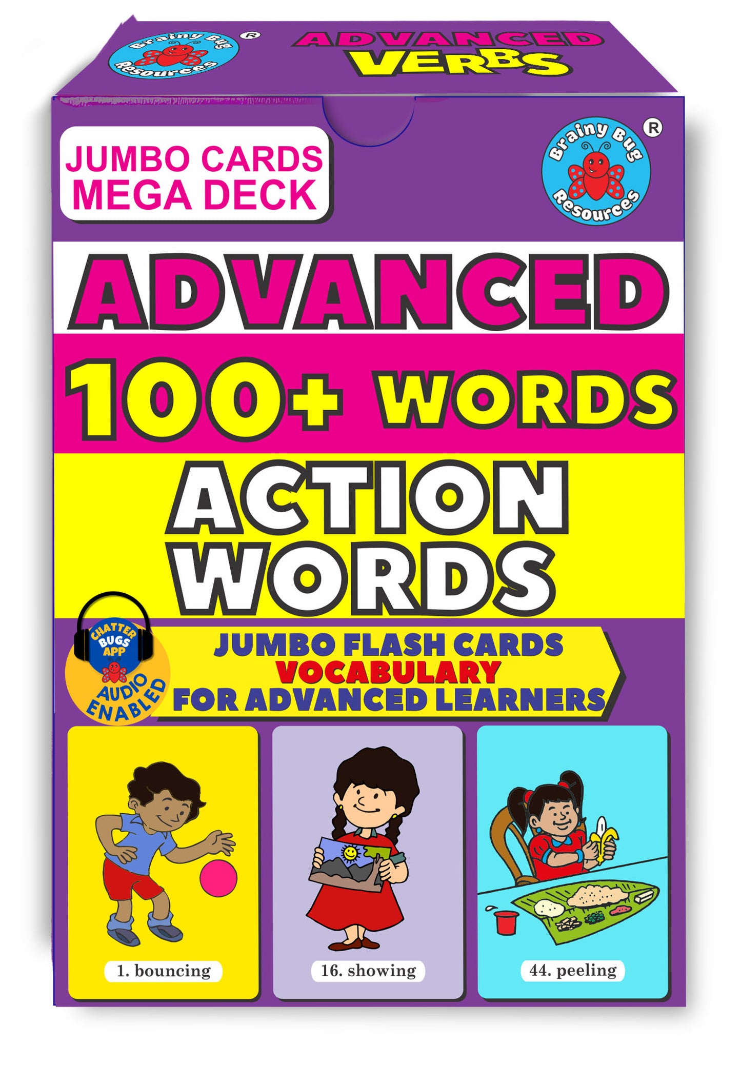 Advanced Action Words Megadeck – Audio-Enabled Verb Flashcards