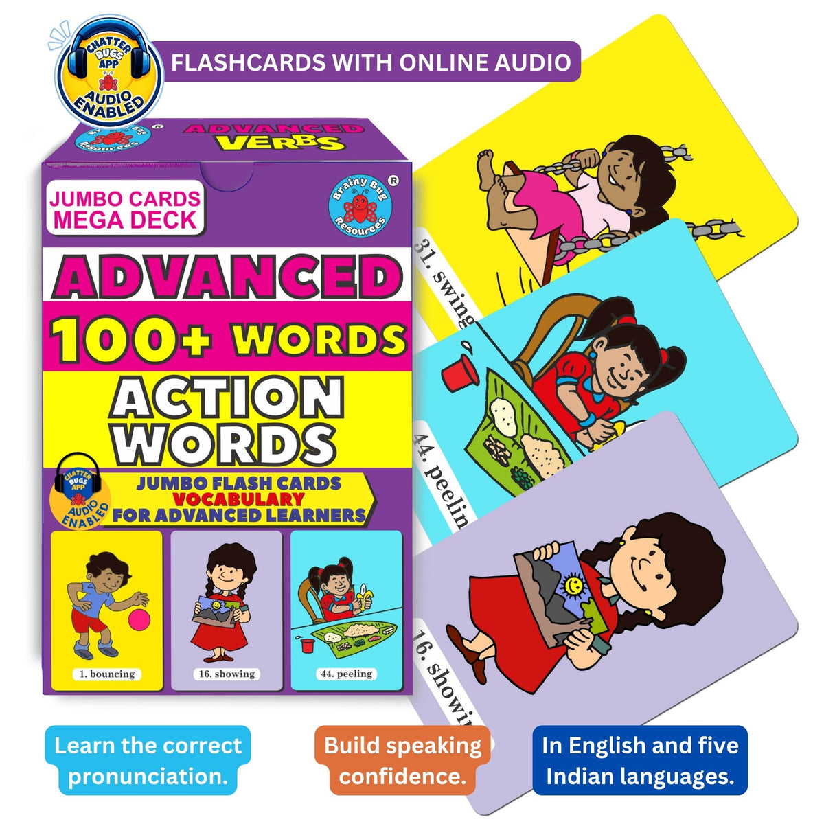Advanced Action Words Megadeck: box with sample cards