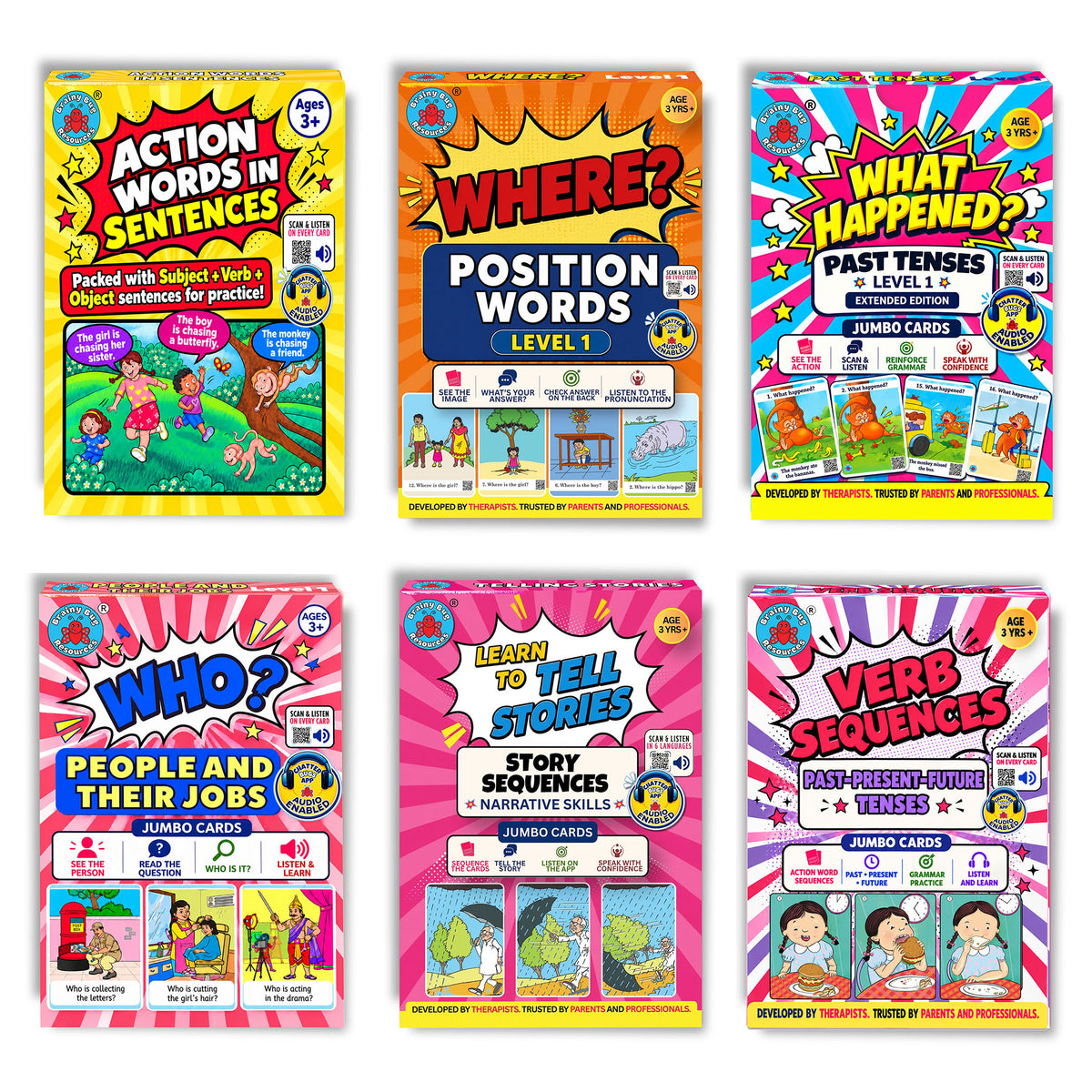 Sentence Learners Smart Bundle: 6 Decks from Words to Sentences