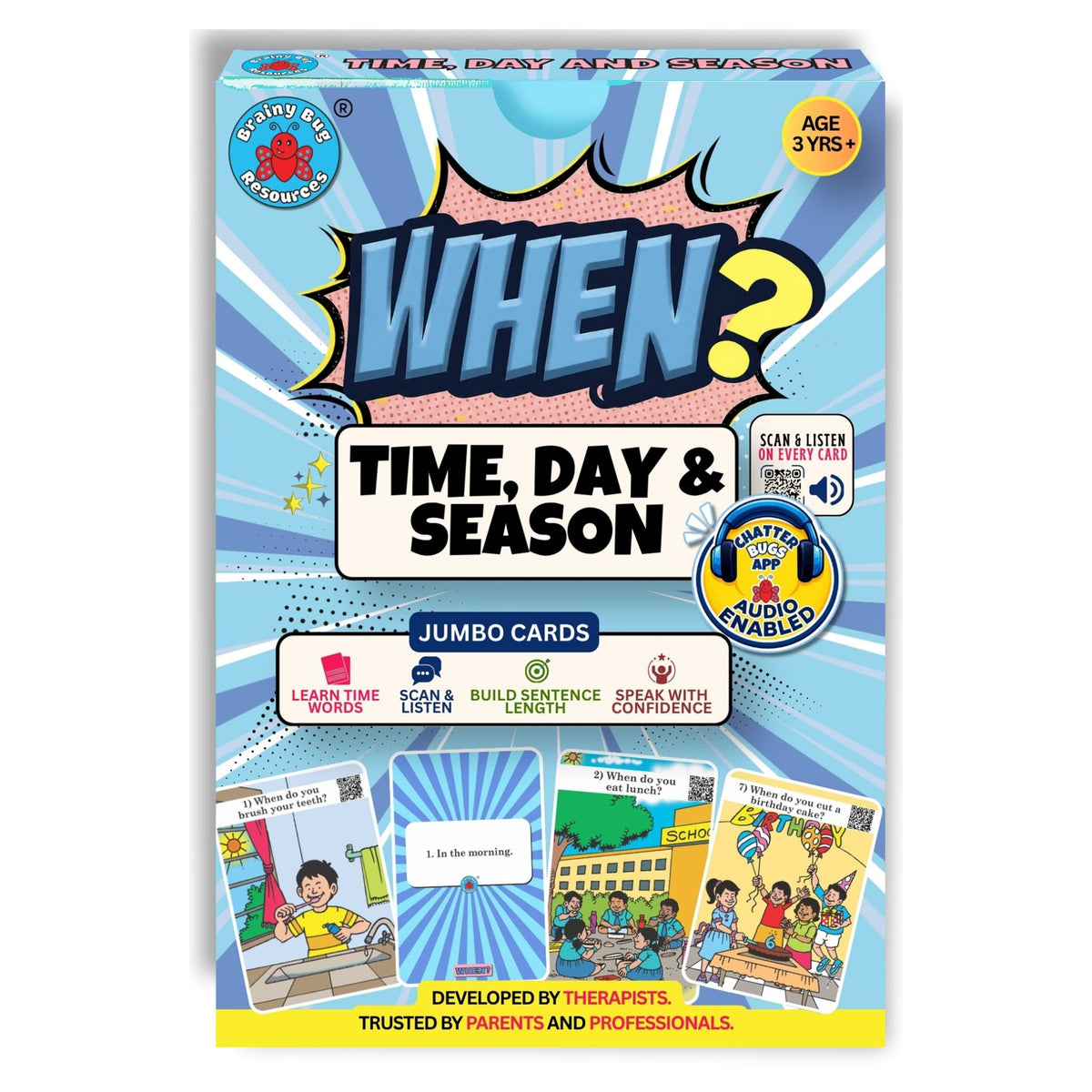 When? Time, Day and Season flashcards: box
