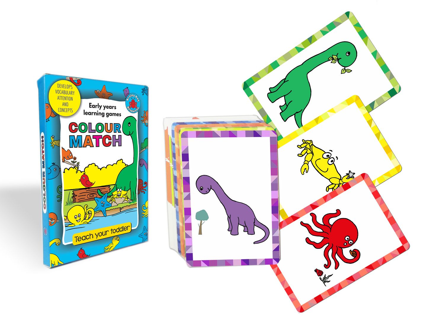 Colour Match – Early Years Colour Learning Card Game, Ages 2+ | Brainy Bug Resources