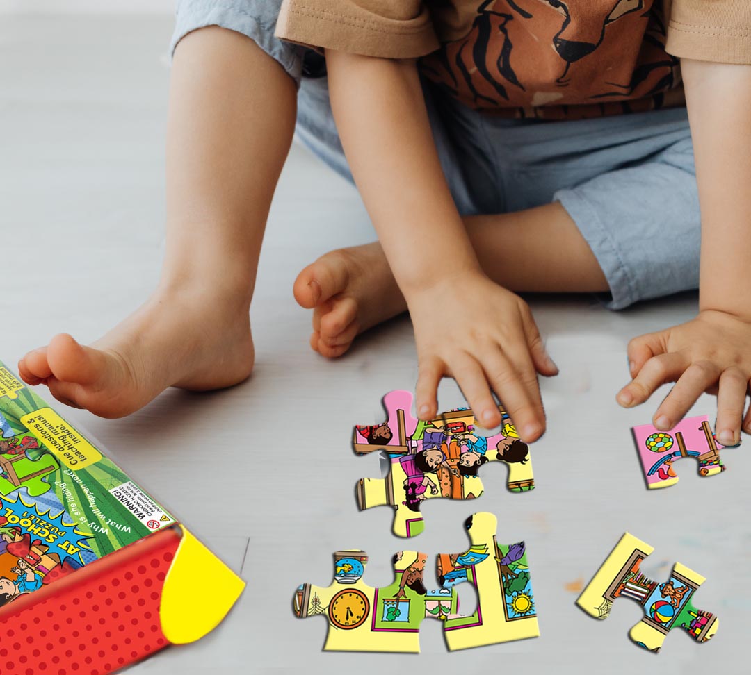 Super Thinker Verbal Reasoning Puzzle – 2 Puzzles with Teaching Manual, Ages 3-7 | Brainy Bug Resources