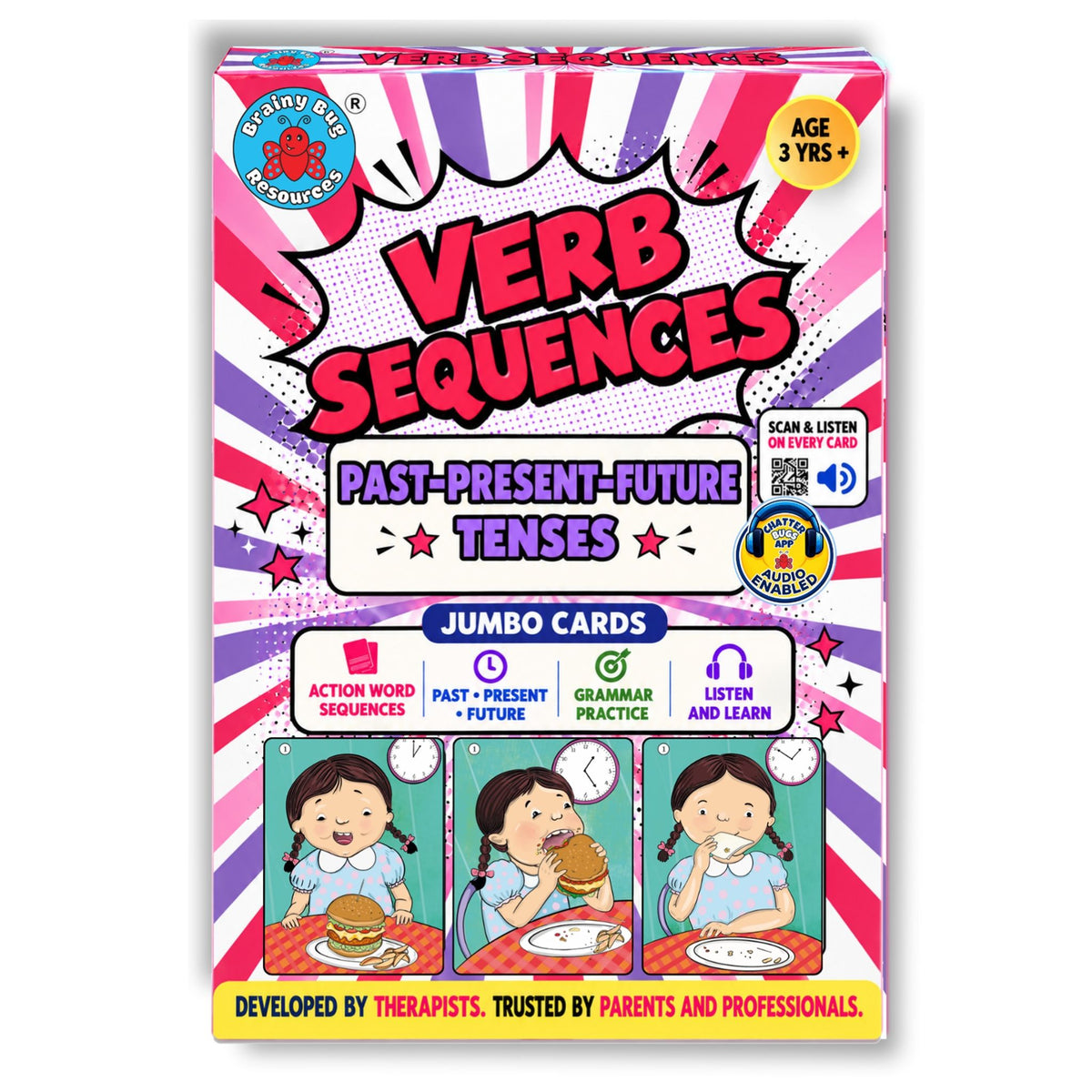 Verb Sequences tense flashcards: box
